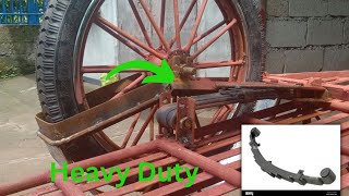 How to Make Tricycle SIDEWHEEL SWING ARM Leaf Spring Type [upl. by Aihsem742]