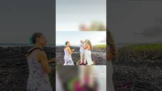 Destination Weddings and Elopement on the Black Sandy Beaches of Hawaii with Kona Wedding Officiant® [upl. by Htebazileyram566]