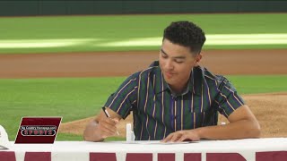 McMurry baseball inks North Dallas high school recruit [upl. by Weinshienk106]