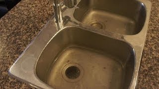 Clogged Drain  How to unclog a clogged kitchen sink easy fix [upl. by Goodson]