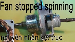 how to fix a fan that wont spin why jammed shaft motors [upl. by Rebmat]