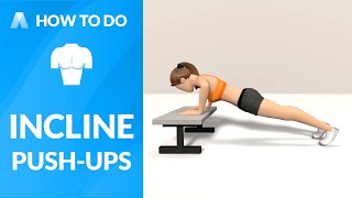 How to Do INCLINE PUSHUPS [upl. by Mildred]