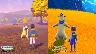 Hisuian Typhlosion Comparison  Pokémon legends Arceus  Pokémon Scarlet amp Violet [upl. by Sherri]