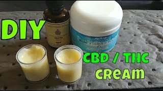 Easy DIY CBD THC Infused Cannabis Cream  Legal CBD Pain Relief Topical [upl. by Raphaela]