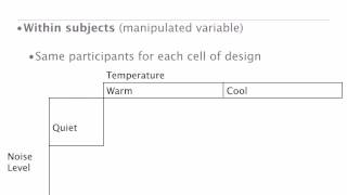 Factorial Designs Between Within and Mixed Designs  4 [upl. by Eisdnil803]