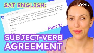 SAT ENGLISH Basics of SubjectVerb Agreement • AceIt [upl. by Albarran]