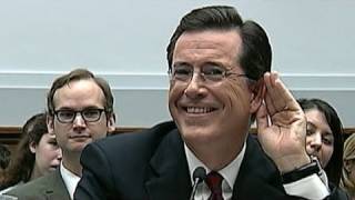 Colbert Humors Annoys Congressmen [upl. by Terb]