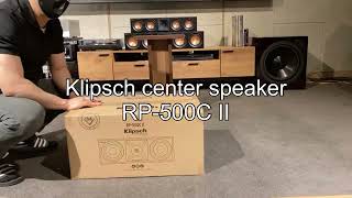 Klipsch new center speaker RP504C II  RP404C II  RP500C II  R50C FeatUnboxing [upl. by Onileba240]