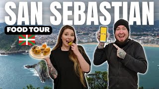 Trying the BEST Pintxos of San Sebastian Basque FOOD TOUR [upl. by Goldberg6]