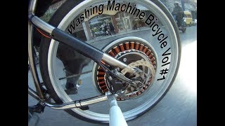 Washing Machine brushless motor on a bicycle vol1 [upl. by Akinohs438]