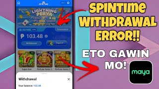 Tips Kung Paano Ma Withdraw Ang Balance sa Spintime Playtime Cardtime Alternate Solution [upl. by Radnaskela]