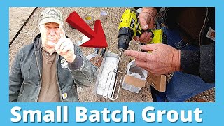 How To Mix Small Batch Of Grout [upl. by Ahsiya]