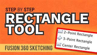 How to Sketch Rectangles in Fusion 360 all 3 explained [upl. by Lleirbag496]