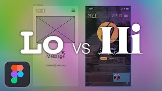 What is Low Fidelity Wireframes vs High Fidelity Wireframes in Figma [upl. by Irol]