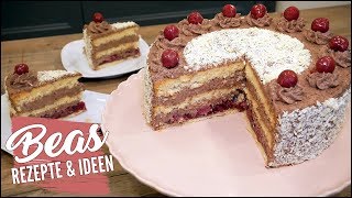 Schwarzwälder Kirschtorte Art  Tortenklassiker Rezept umgedreht [upl. by Bryanty537]