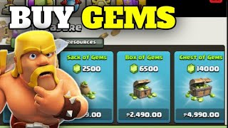 How to Buy GEMS on Clash of Clans 2024 [upl. by Atsillac]