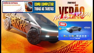 fortnite FORTNITE COMO COMPLETAR TODAS AS MISSÕES TAREFAS VERÃO NA ESTRADA [upl. by Aon]