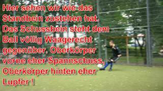 Fußball Tutorials Part 3  Der englische Schuss [upl. by Aspa602]