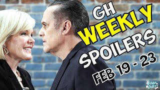 General Hospital Weekly Spoilers February 19  23 Ava amp Sonnys Past Flares gh generalhospital [upl. by Nashbar]