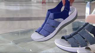 CLOUDSTEPPERS by Clarks Sport Sandals  Arla Shaylie on QVC [upl. by Nnod]