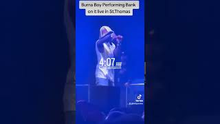 Burna Boy Performing Bank on it live in St Thomas trending viral burnaboy bankonit [upl. by Braeunig566]