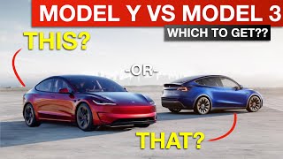 Tesla Model Y vs Model 3 Refresh  Which One Should You Get [upl. by Daegal518]