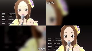 Karakai Jouzu no Takagisan Season 3 Ending 4  Muse amp Toho Comparison [upl. by Yeliac]