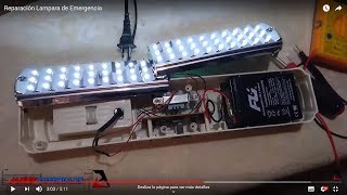 Reparación Lampara de Emergencia LED [upl. by Aylat]