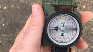 THIS is how to use a Compass Lensatic Compass for beginners [upl. by Rizan]