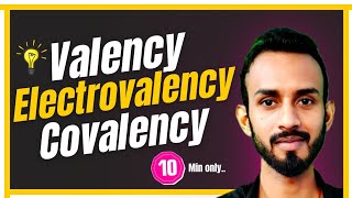 Valency Electrovalency Covalency in just 10 min [upl. by Neztnaj]