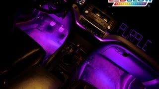 LEDGlow  4pc Purple LED Interior Lights For Cars and Trucks [upl. by Ursuline]