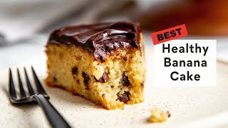 Healthy Banana Cake Recipe Gluten Free Paleo Dairy Free [upl. by Nus]