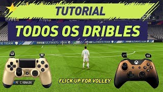 FIFA 18  ALL SKILLS FIFA 18 TUTORIAL  TUTORIAL TODOS DRIBLES  PS4 amp XBOX [upl. by Yong119]