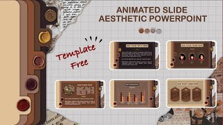 AESTHETIC POWERPOINT 1  ANIMATED SLIDE TUTORIAL  BULLET JOURNAL  FREE POWERPOINT TEMPLATE [upl. by Akedijn]