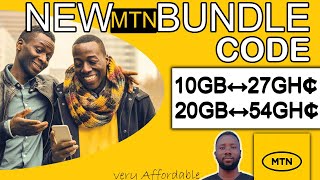 NEW MTN CHEAP BUNDLE CODE  2024  10GB  27GH [upl. by Ynatirb]