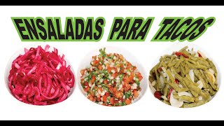 Los 3 MEJORES ACOMPAÑANTES PARA TACOS [upl. by Romona]