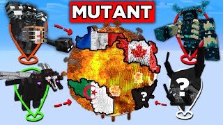 Jai Crée une Guerre Mondiale de MUTANT sur Minecraft [upl. by Terej]