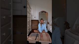 unboxing the BÉIS carry on suitcase ✈️🤍🧳 beis travelbag travelvlog [upl. by Riatsala]