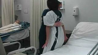 Nursing Transfer a Patient From Wheelchair to Bed [upl. by Lyontine]