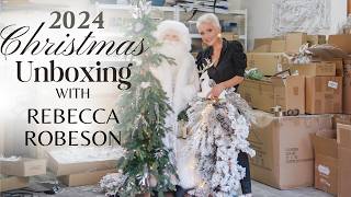 Christmas Unboxing with Rebecca Robeson  2024 Christmas Decor [upl. by Millford]