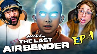 AVATAR THE LAST AIRBENDER Episode 1 REACTION Netflix Live Action Series  1x01 quotAangquot Review [upl. by Nordna]