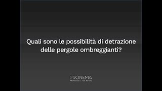 Pergole con ecobonus e bonus casa come beneficiare della detrazione aggiornamento 2024 [upl. by Randolf]