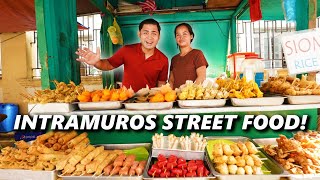 INTRAMUROS Student Street Food Tour in MANILA Spicy Chicken and Pepitos Liempo [upl. by Hitchcock]