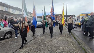 ONeill amp Allsopp MFB playing Moon Behind The Hill at New Lodge Easter Monday Commemoration Apr 2023 [upl. by Rentsch]