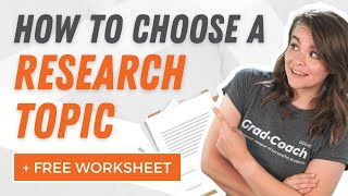 How To Choose A Research Topic For A Dissertation Or Thesis 5 Essential Criteria [upl. by Haleelahk]