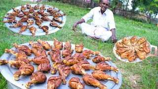 CHICKEN LEGS  Grandpa cooking chicken legs fry  Chicken legs Village Food recipes Village Cooking [upl. by Nordine]