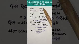 Gross profit ratio kaise nikalein  Profitability ratio  class12 ratios analysis GP ratio formula [upl. by Yelena]