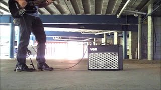 Underground carpark test with the VOX DA20 portable guitar amplifier [upl. by Anoerb]