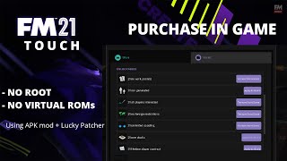 Purchase in Game NO ROOT  FOOTBALL MANAGER 2021 TOUCH ANDROID Versi 2120 [upl. by Eetnom]