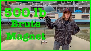 500 LB single sided Brute Magnetics Magnet Review  Narrowboat Girl [upl. by Nyram816]